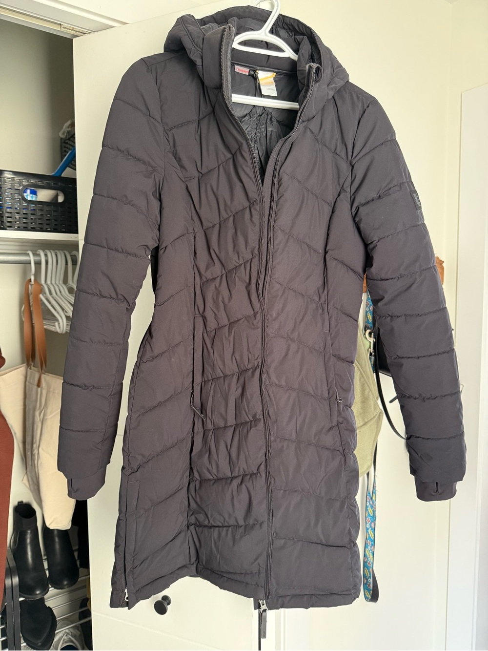 Lole Women's Long Packable Puffer Coat - Black